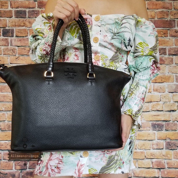 Tory Burch Handbags - Taylor Satchel tote crossbody Tory Burch Black Bag